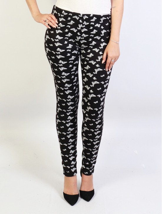 Fashion Stretchy Fleece Warm Leggings (One Size)